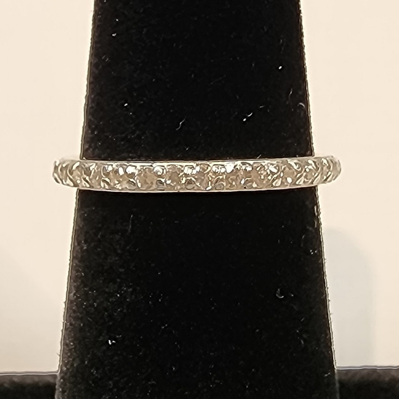 Sterling Silver Size 6 Ring With CZ's NWOT - Picture 1 of 7